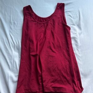 Women's Sleeveless Red Top